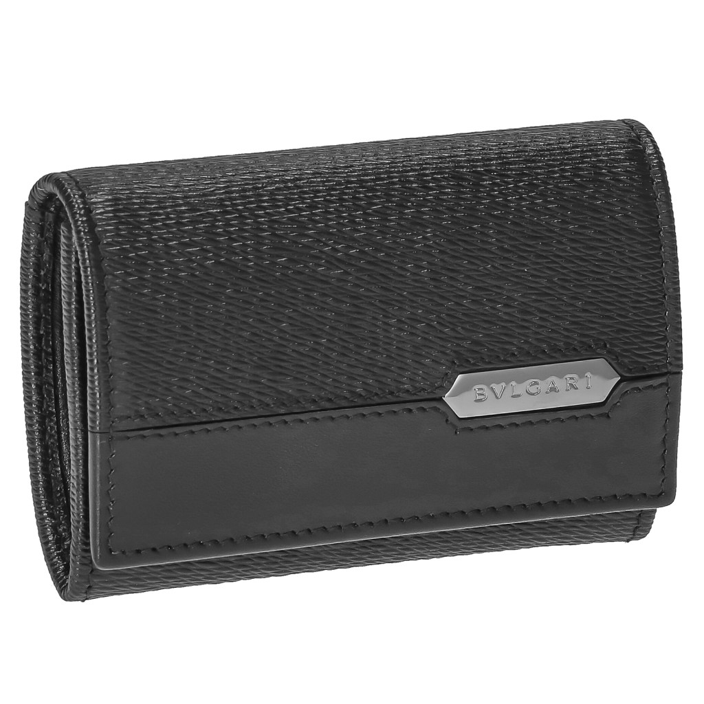 BVLGARI 288489 SERPENTI SCAGLIE MAN ブルガリ セルペンティ スカリエ マン コインケース カーフレザー ブラック/ガンメタル