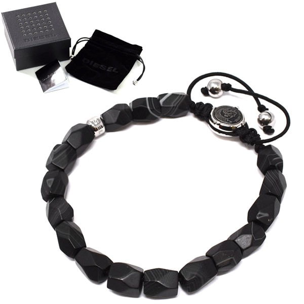ブレスレット DX1134040 AGATE BRACERET メンズ レディース ブラック