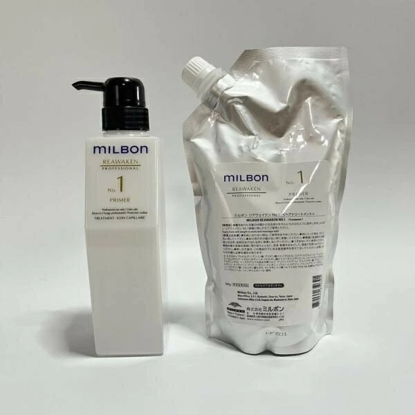 ミルボン リアウェイクン No.1 プライマー 600g リニューイング サロントリートメント レフィル ボトル付き LSC