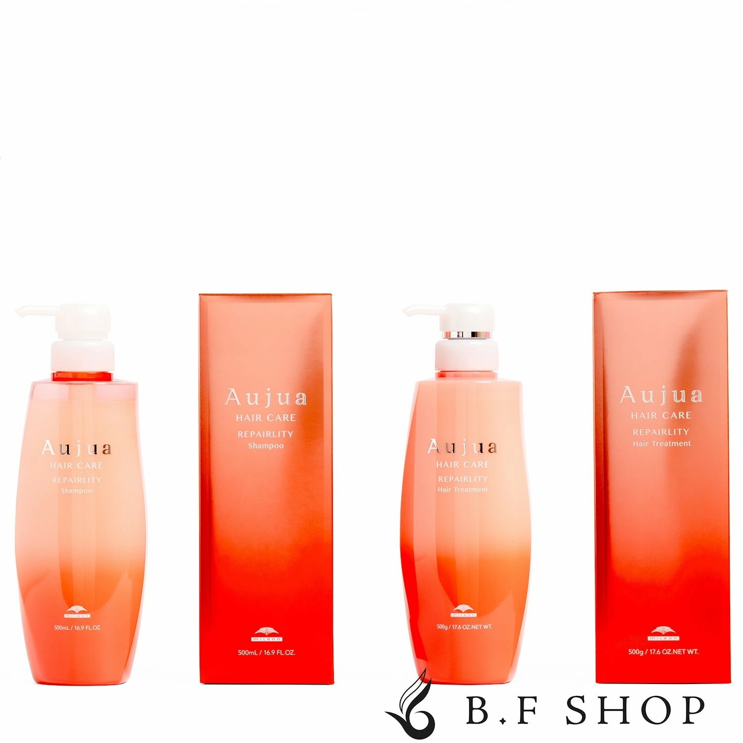 【セット品】ミルボン オージュア リペアリティ シャンプー & ヘアトリートメント 500ml トリートメント LSC