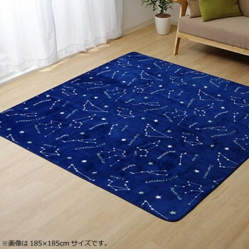 ラグ カーペット ホットカーペットカバー 『WSミリオン　RUG』ネイビー約200x250cm 9809983