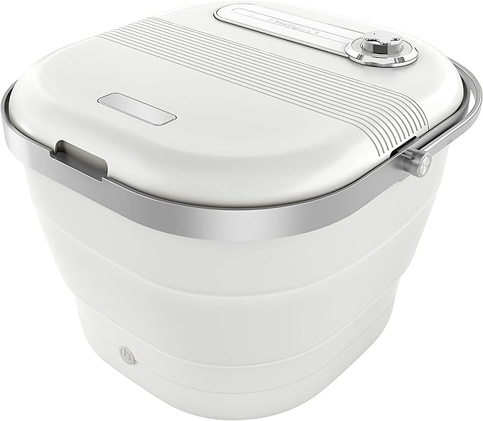 フットバス 折り畳み 足湯 バケツ 足つぼ 極楽 湯たんぽ 足湯器 桶 自宅 リラックス 折りたたみ 温度調整可 保温機能付き 足湯用バケツ 排水口 温度調節 空焚き防止 タイマー機能 浅いタイプ 深