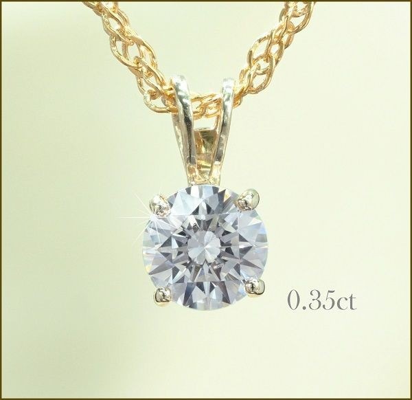 高級 スワロフスキー ネックレス 上品 一粒デザイン0.35ct SWAROVSKI K1