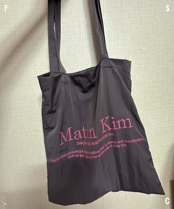 Qoo10 Matin Kim POPPIN ECO サブバッグ ミディ