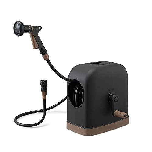 アイリスオーヤマ ホースリール フルカバーホースリール 30M 水流6種類 耐圧糸入りなので「ねじれ