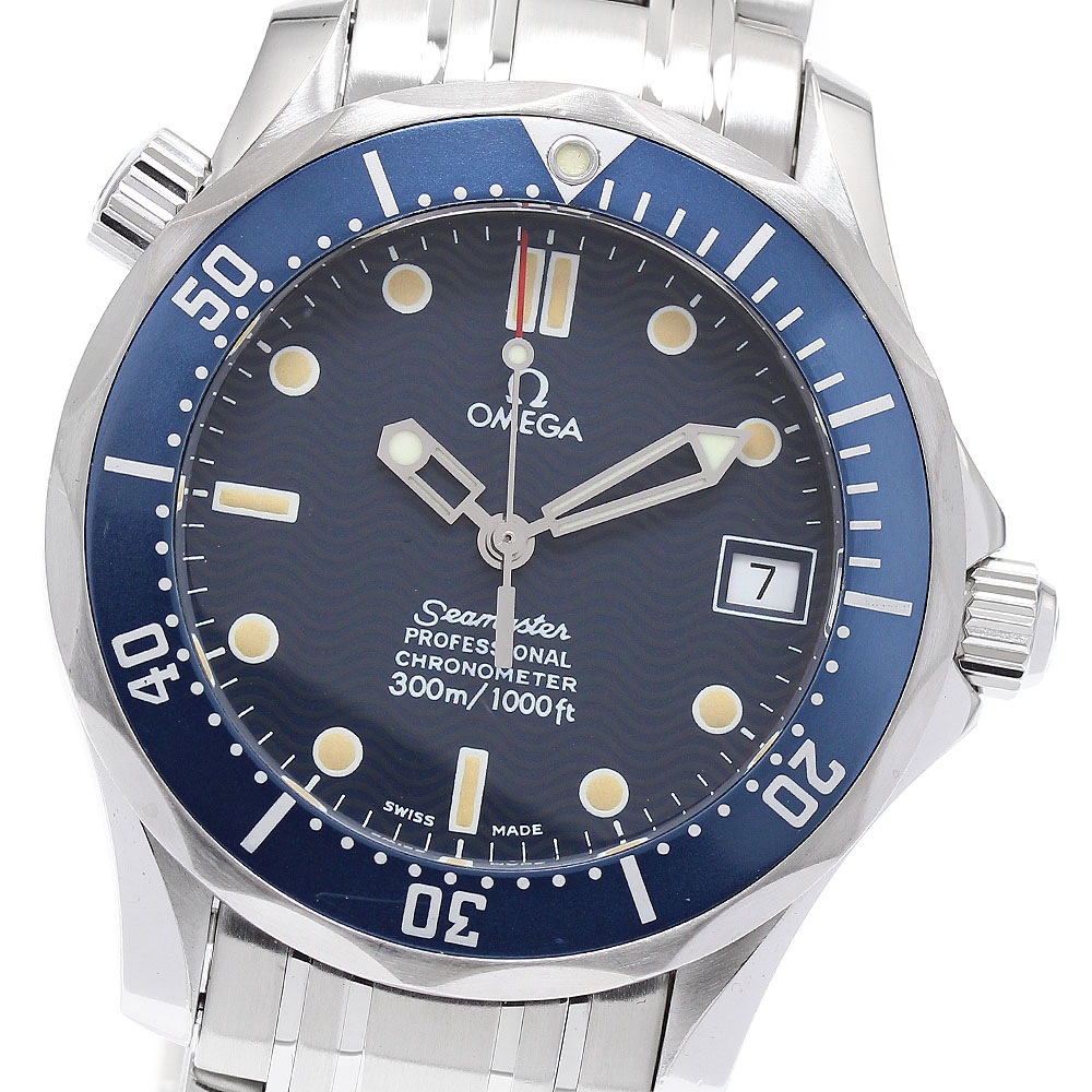 オメガ OMEGA 2551.80 シーマスター300 デイト 自動巻き ボーイズ 良品 保証書付き_898973【中古】 185,800円