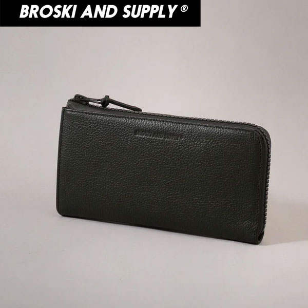 BROSKI AND SUPPLY ブロスキーアンドサプライ BBOM-1243-BLACK VALVE 財布 小物入れ