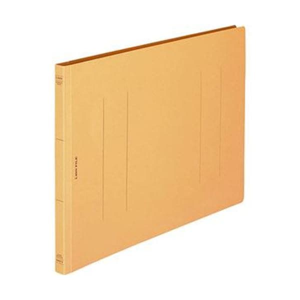 (まとめ)ライオン事務器 フラットファイル(環境)樹脂押え具 B4ヨコ 150枚収容 背幅18mm 黄 A-507KB4E 1冊(×50セット)