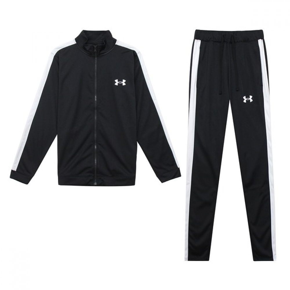 [アンダーアーマー] アンダーアーマー UA ニットトラックスーツブラックホワイト 1357139-001