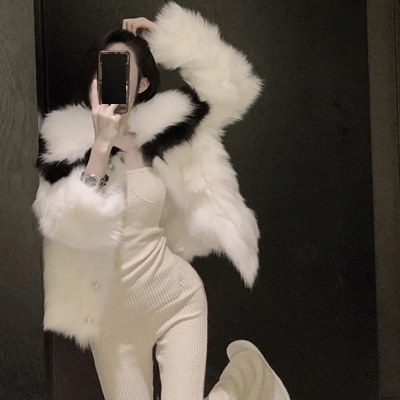 ブルゾン ジャケット秋冬 アウタ プードルファージャケットもこもこプードルボア風ふわふわファーコート7