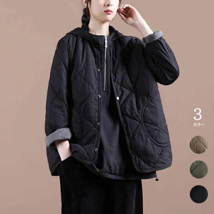 優質品 中綿コート 中綿ジャケット アウター キルティングジャケット 中綿 ジャケット 韓国ファッション コート トップス 秋 冬 ジャケット レディース服 厚手 暖かい 防風 通勤 軽量 14,876円