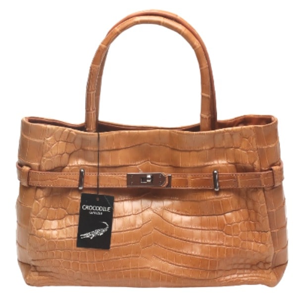 クロコダイルJNH-2880 訳あり マットクロコ キャメル