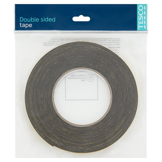 豪華 Double Tesco Sided 12mm x 9m Tape Mounting Black その他