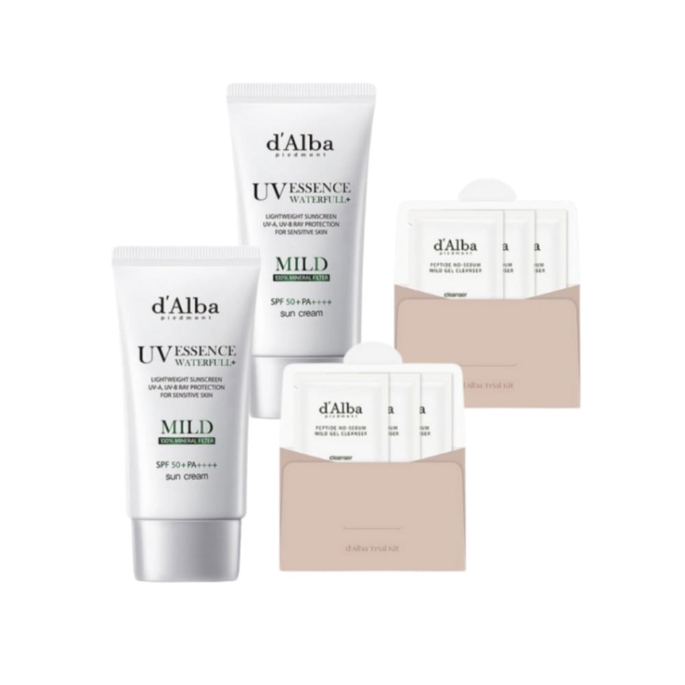 ヴィーガン ウォータープール マイルド 日焼け止め SPF 50+ PA++++ 50ml + 弱酸性 ジェルクレンザー 9ml セット2セット