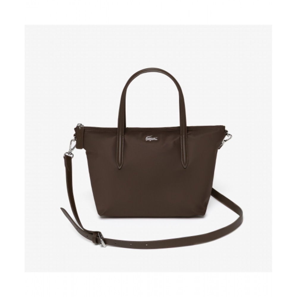 LACOSTE レディースイージートートクロスバッグ [ブラウン]