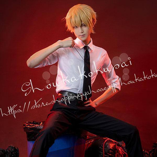 チェンソーマン風 デンジ コスプレ衣装 ウィッグ 日常服 cosplayコスチューム 仮装 変装 ハロウィン 演出服