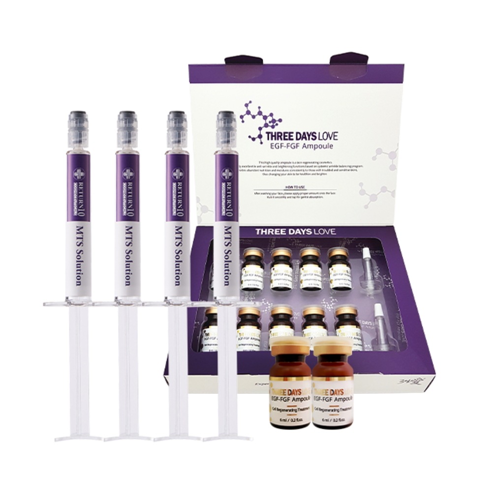 リターン10 THREEDAYSLOVE MTSソリューション4p + EGF FGFアンプル