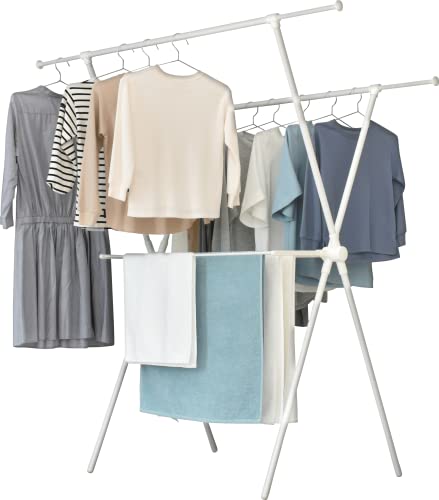 ekans(エカンズ) 室内物干し X型 (ホワイト, レギュラーサイズ)