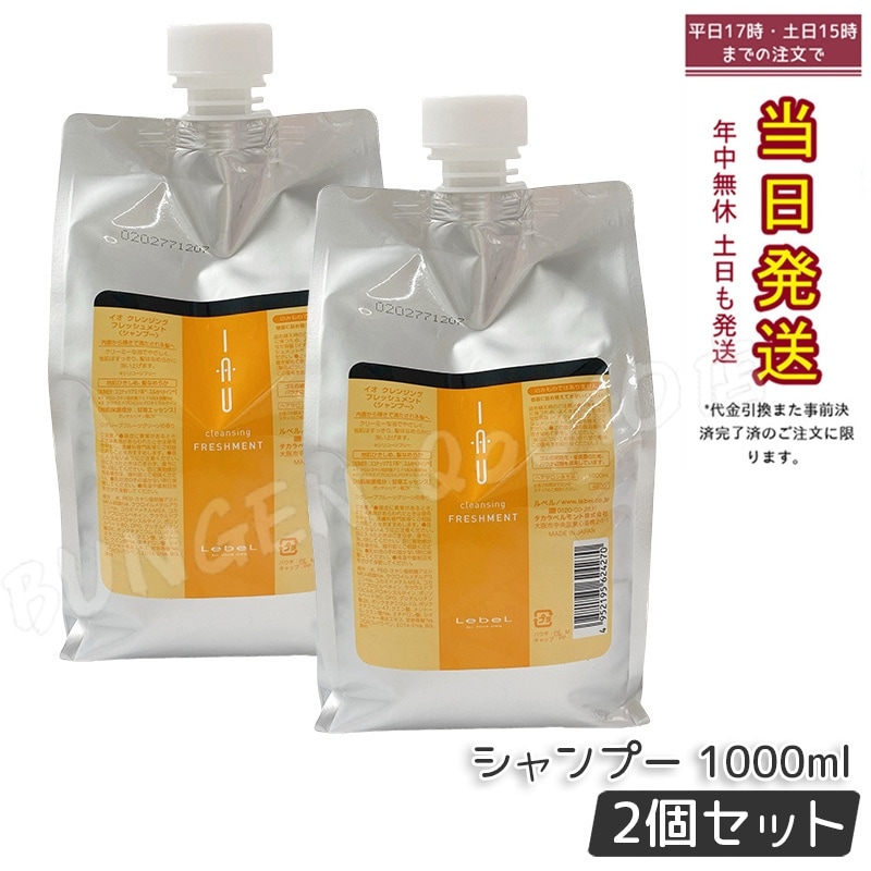 【お得2個セット】ルベル イオ クレンジング フレッシュメント シャンプー 1000ml