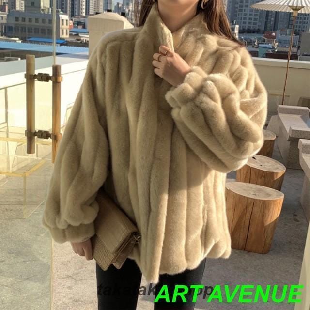 ファージャケット レディース アウター 冬 フェイクファーコート コート ショート丈 ショートコート スタンドカラー 大きいサイズ きれいめ