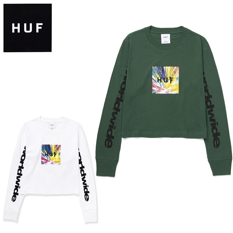 ハフ PSYCHE BOX L S CROP TEE 長袖Tシャツ ロンT クロップ丈 トップス レディース 女性 ウィメンズ 4,752円