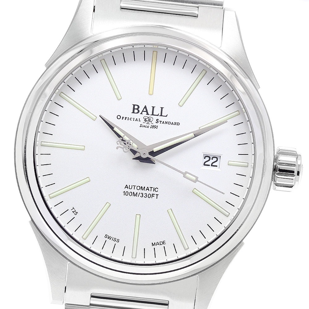 ボールウォッチ BALLWATCH NM2098C-S20J-WH ファイヤーマン エンタープライス デイト 自動巻き メンズ 未使用品 保証書付き_935392【中古】