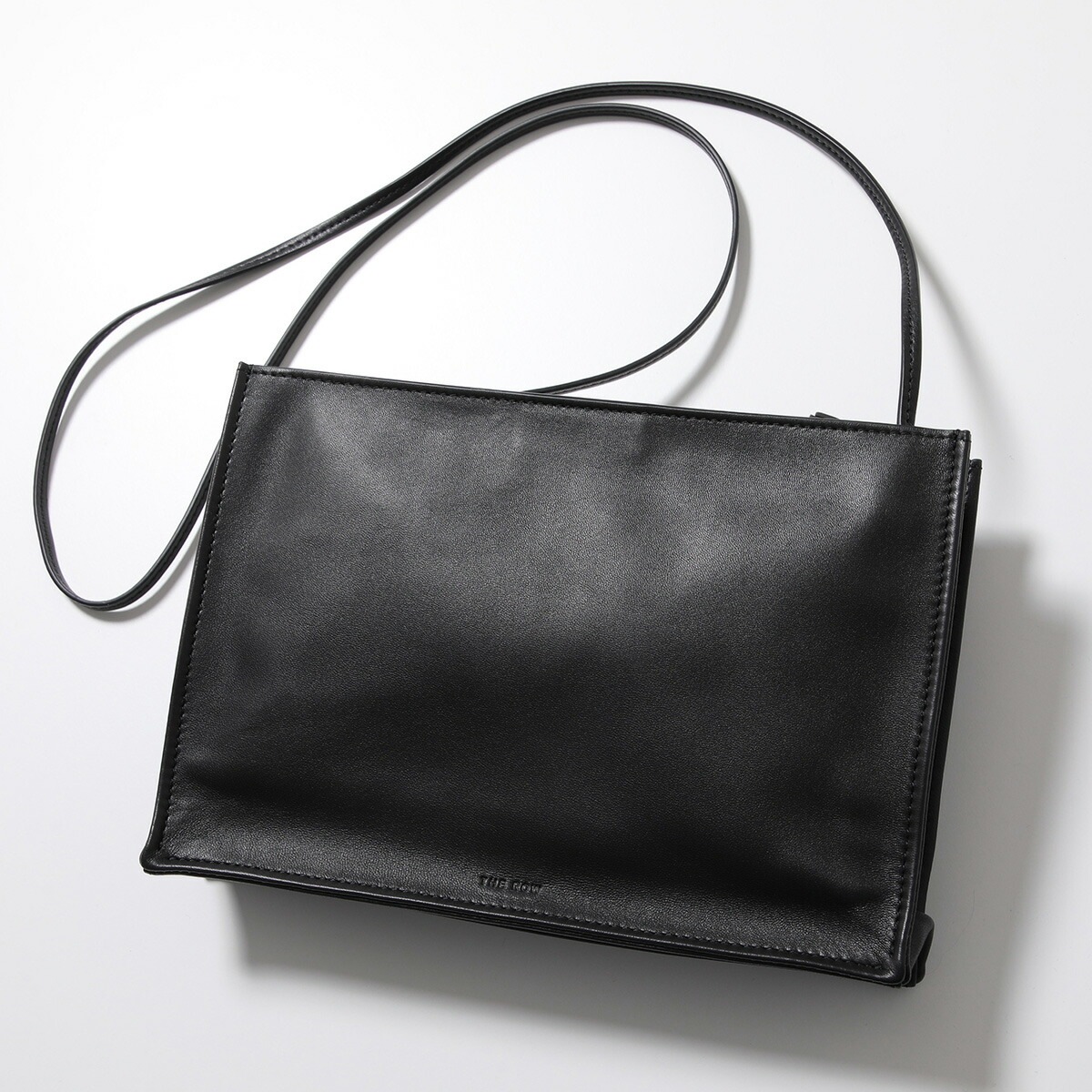 THE ROW ザ・ロウ ショルダーバッグ TO GO LARGE CROSSBODY トゥ ゴー ラージ クロスボディ W1758 L108 レディース レザー 鞄 BLACK-ANS