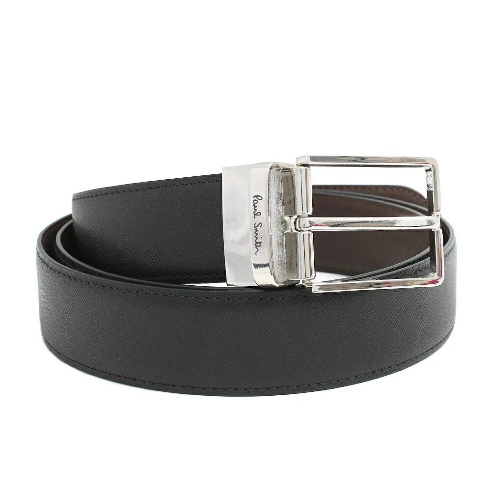 PS ベルト M1A-4437-CCUT-78 メンズ ブラック ブラウン シルバー