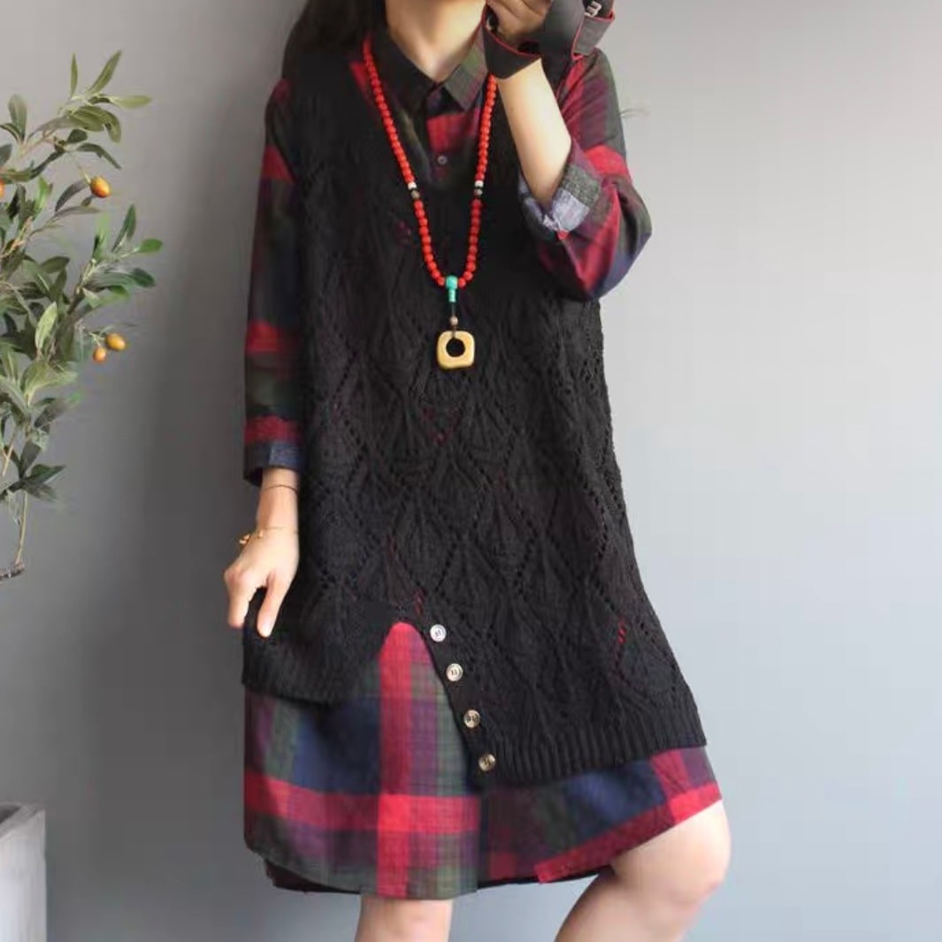 レディース ニット ベスト サマーニット ニットベスト ロング ノースリーブ Vネック スリム 細身 スリット 透かし編み ボタン装飾 薄手 伸縮性 かわいい 大人可愛い シンプル カジュアル 5,950円