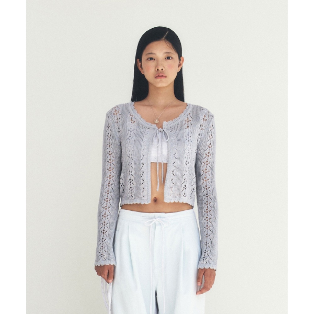 グローブキコスカシ LS カーディガン_ブルーグレー