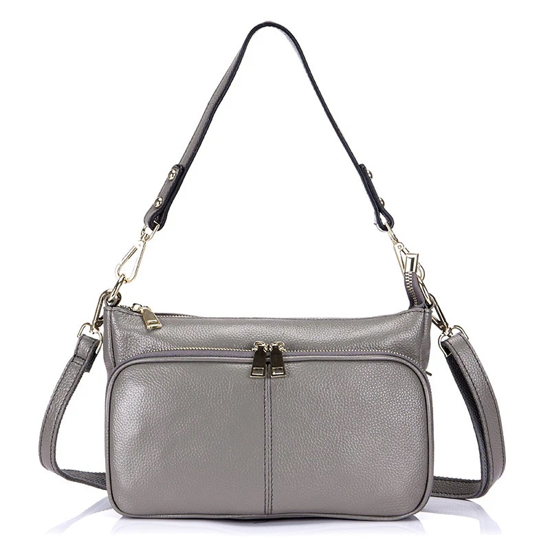 新型ファッション本革カバン多機能ファスナーの斜め掛けバッグ2Wayバック 5,250円