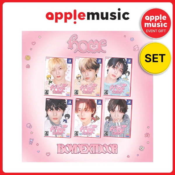 [APPLE MUSIC 特典付き][6種セット] BOYNEXTDOOR - 1st Studio [HOME] [SWEET HOME Ver.]