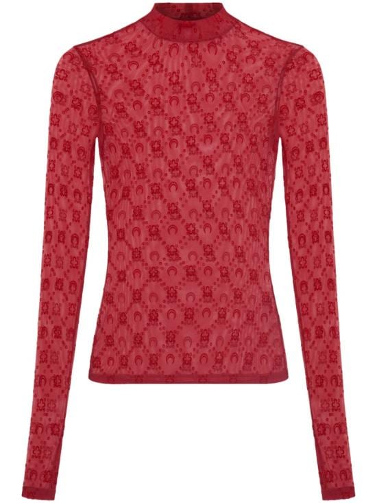 MARINE SERRE Women Tops WTO388ACJER0005RD11 Red