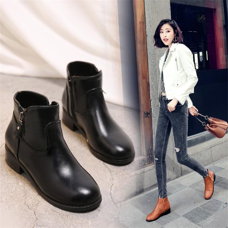 【激安開催！】ショートブーツ シューズ レディース 大きいサイズ 靴 裏起毛 秋冬 美脚 結婚式 通勤 きれいめ オフィス 滑り止め 走れる痛くない カジュアル 2019新作 5,100円