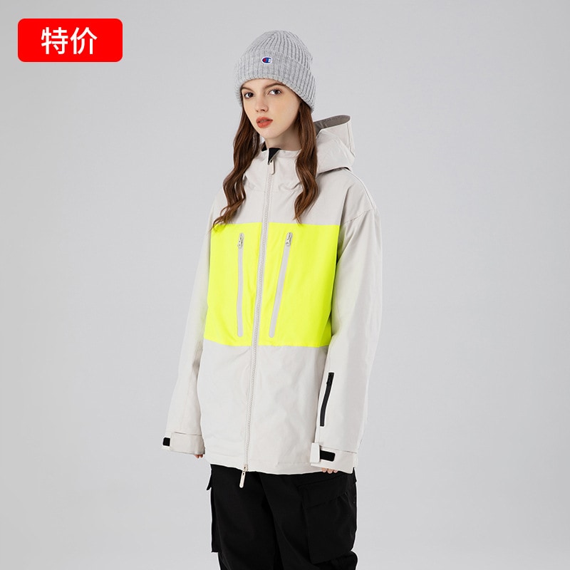 スノーボード スキー スキーウェア スキー ウィンタースポーツ スキーウェア スキー レディースウェア メンズ女性用新しいスタイルスキージャケットメンズスキージャケット防風性と暖かいダブルボ