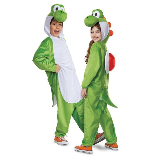 スーパーマリオ　ハロウィン コスプレ　ヨッシー フード付きジャンプスーツ 子供用 ユニセックス コスチューム 146389