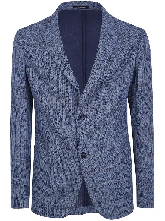 EMPORIO ARMANI Men Suit Jackets EM000437 AF25310 O6001 BRONZE LIGHT BLUE MELANGE