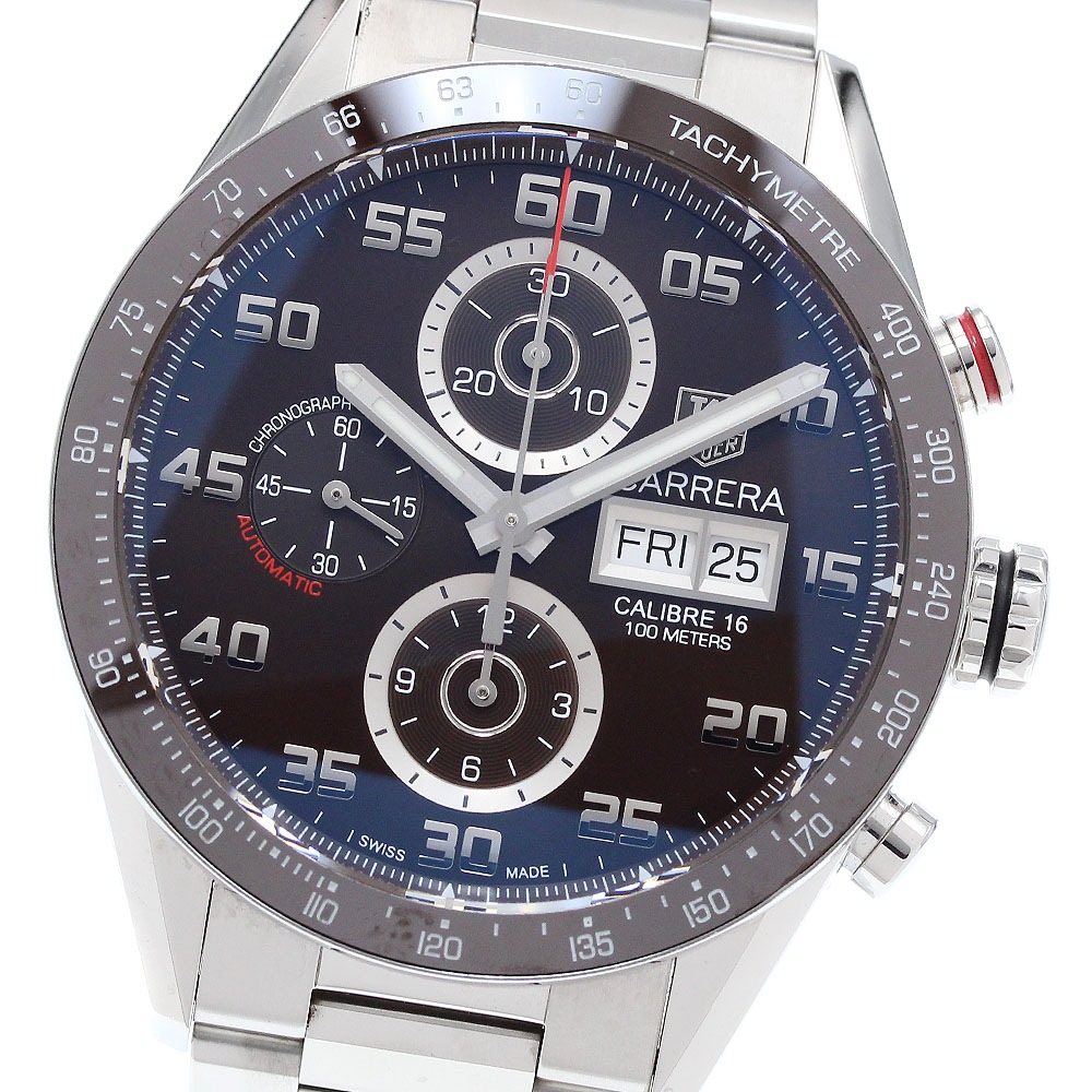 タグホイヤー TAG HEUER CV2A1S カレラ キャリバー16 デイデイト クロノグラフ 自動巻き メンズ 美品 _898848【中古】 151,800円