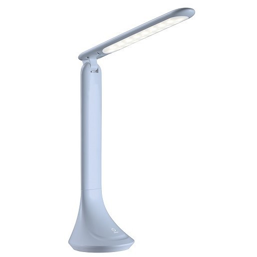 （まとめ買い）ミラガク LEDデスクライト 省スペース 折りたたみ式 アイスブルー MT010BL [x3]