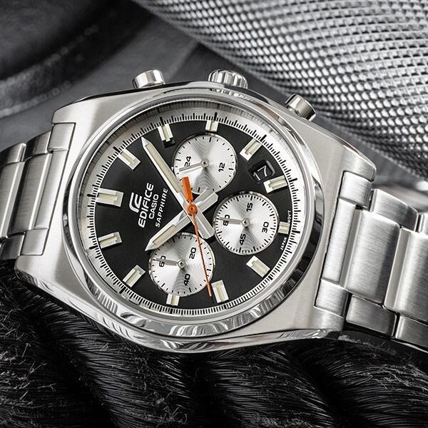 エディフィス エヤルオーク クロノグラフ メンズ メタル腕時計 24,240円