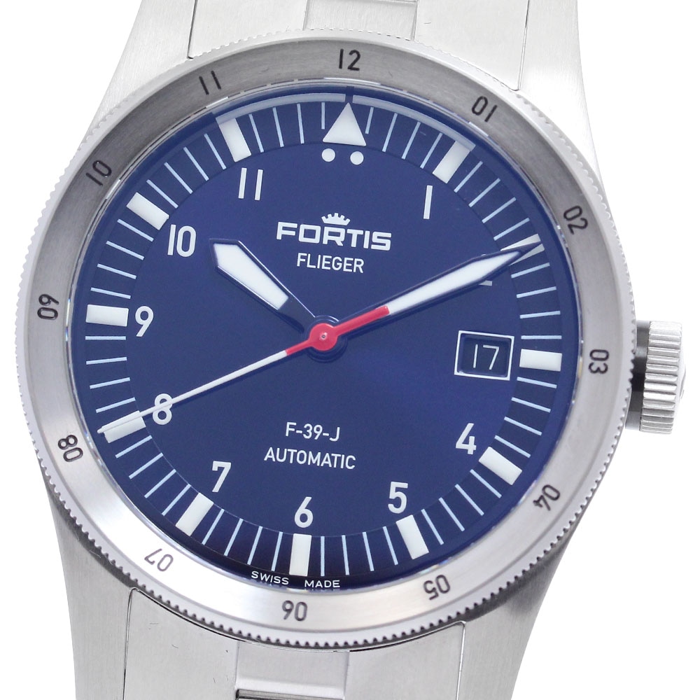 フォルティス FORTIS W.422.0023 フリーガー デイト 自動巻き メンズ 美品 箱付き_892407【中古】