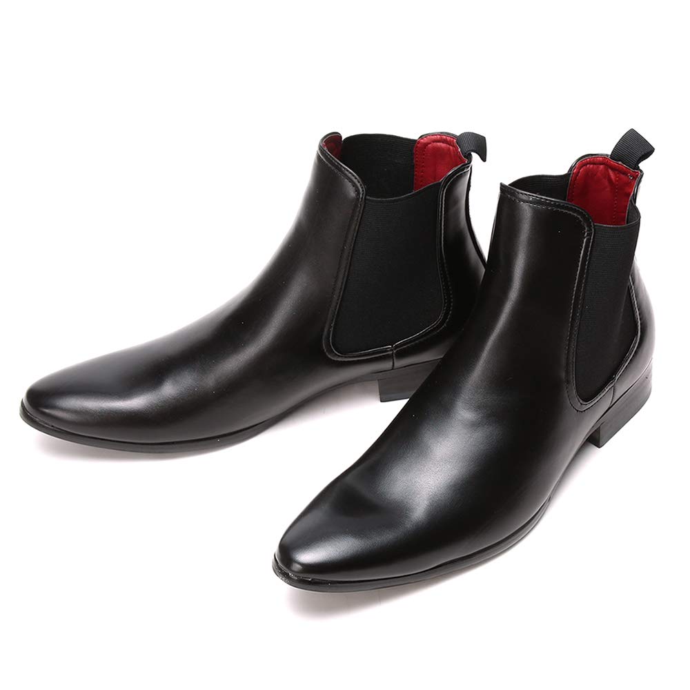 [CLOUD 9 クラウド・ナイン] シークレットシューズ サイドゴアブーツ メンズ 7cm ビジネス 紳士靴 背が高くなる