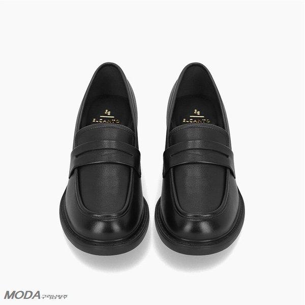 軽量クッションヒールローファーチャンキー女性ローファー1XWD43XE_GN