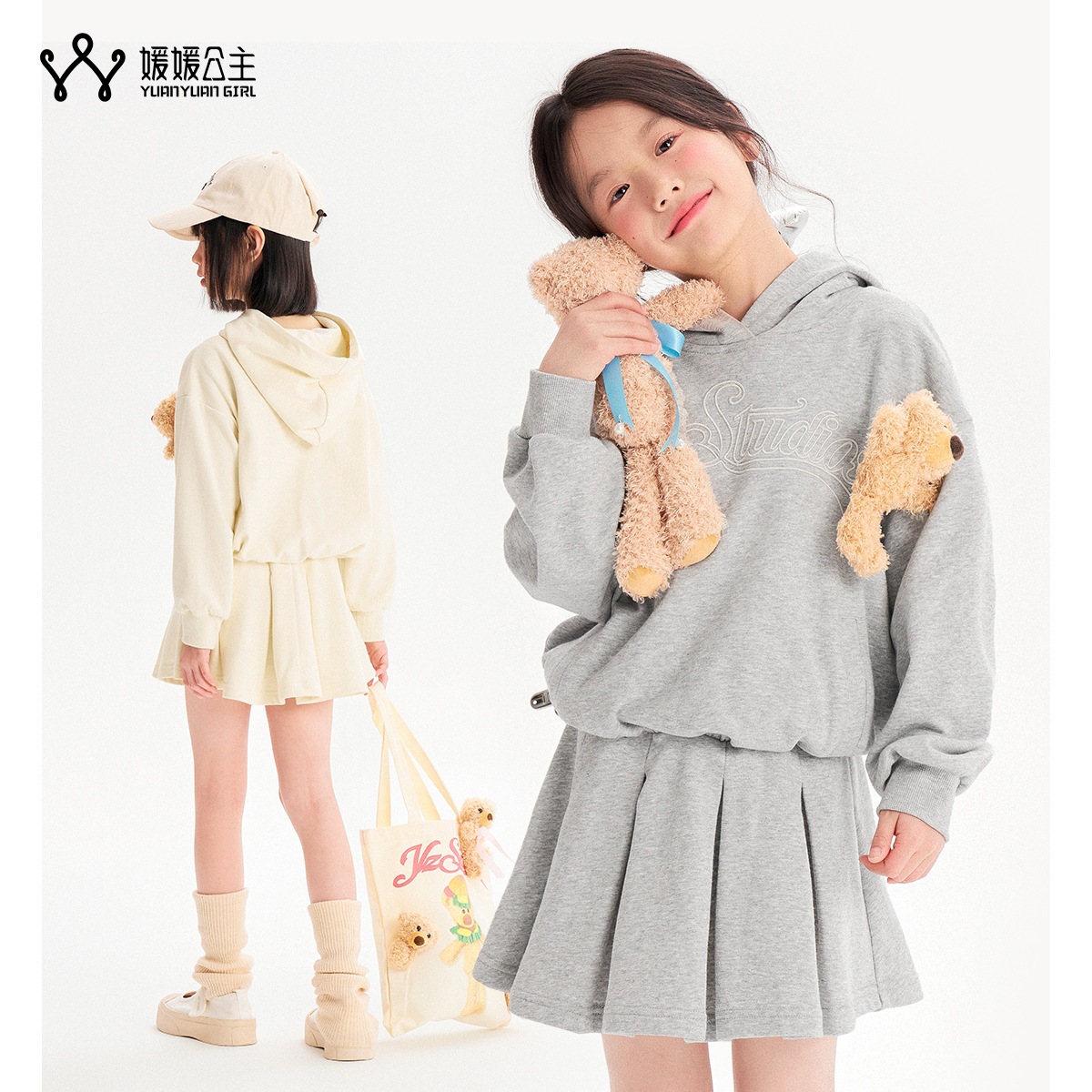 11 プリンセスユアンアンガールズドレス2025春の子供用漫画セータードレスミディアムチルドレンズスカートチルドレンズ服