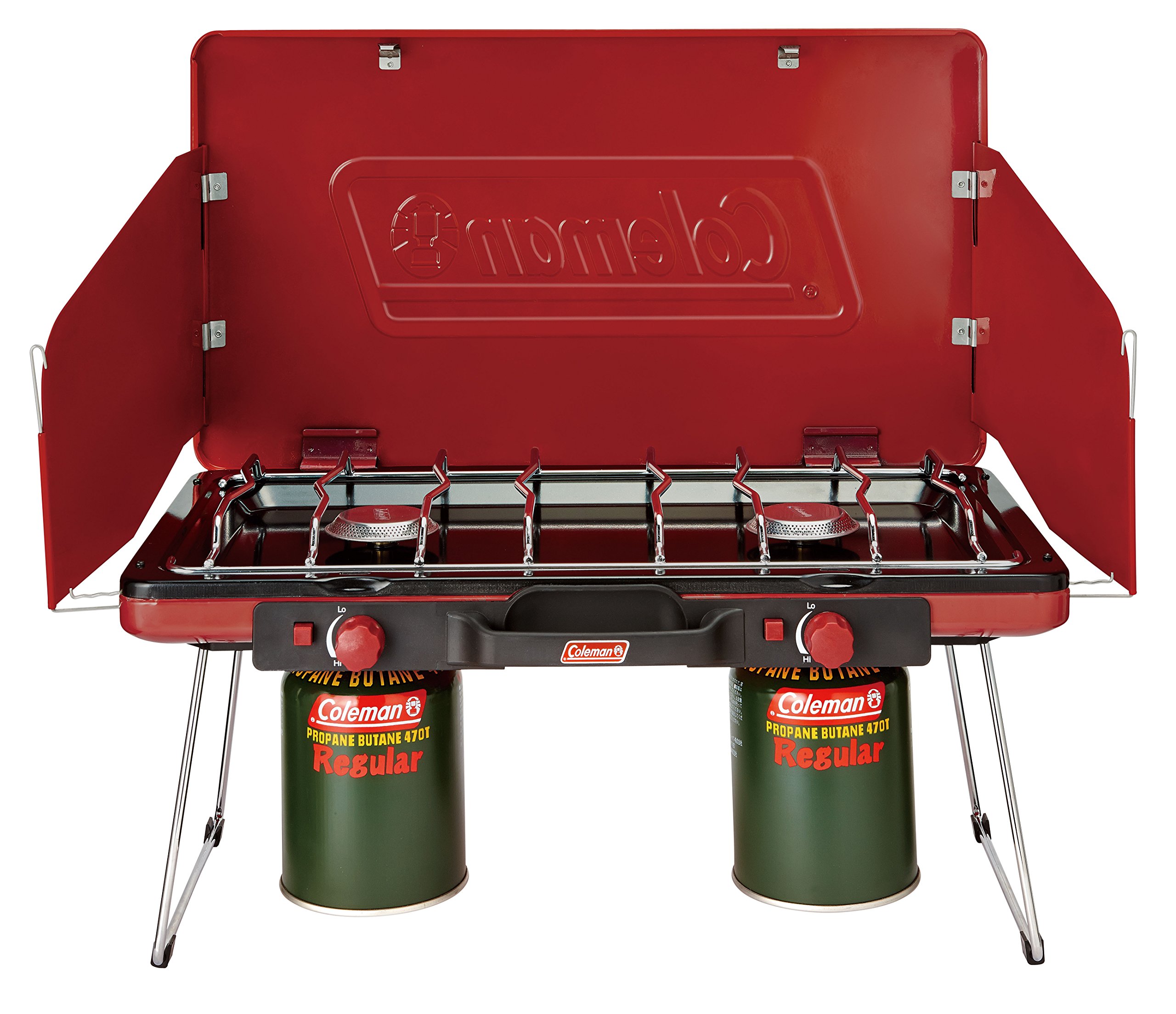 コールマン(Coleman) パワーハウスLPツーバーナーストーブII 防災 キャリーハンドル付 ハイパワー アウトドア キャンプ バーベキュー 調理