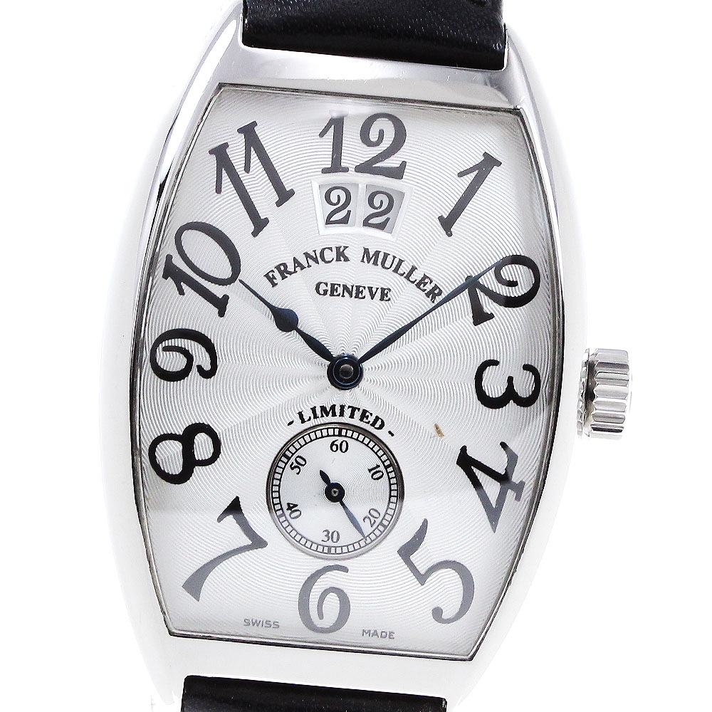 フランクミュラー FRANCK MULLER 2851S6 トノーカーベックス スモールセコンド デイト 自動巻き メンズ _711068【中古】