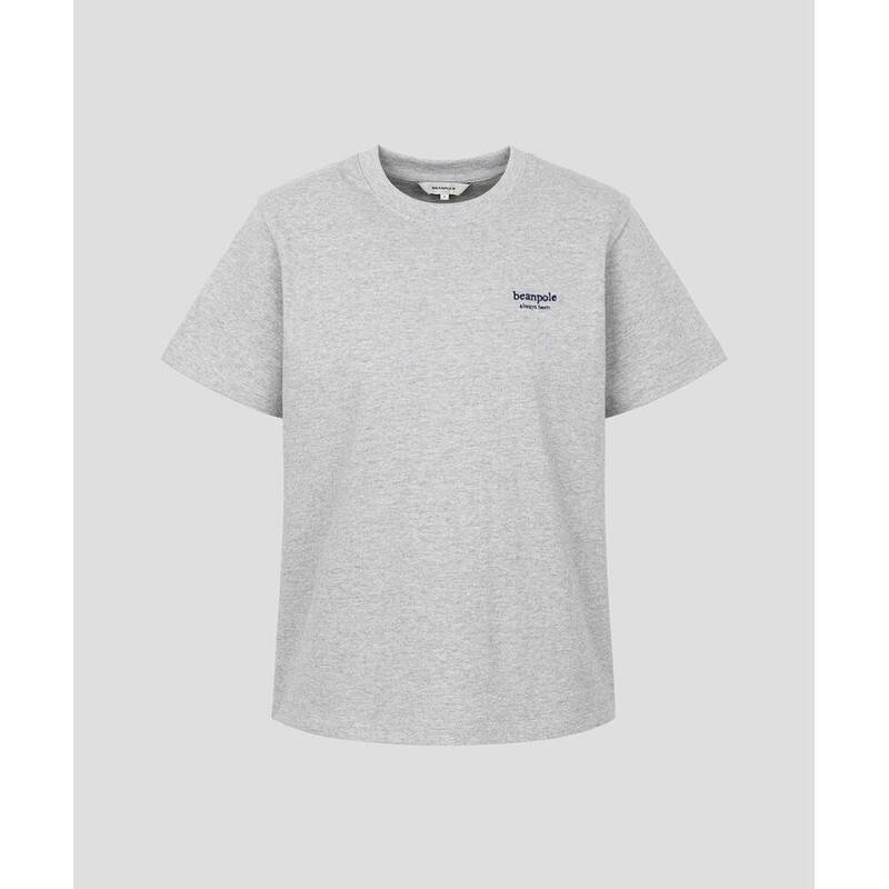 BEANPOLE LADIES レタリング刺繍 オーバーフィット 半袖Tシャツ グレー (BF6242C913) BF6242C913 406042