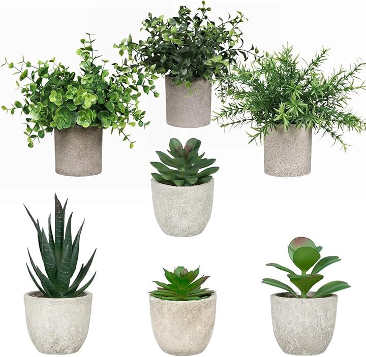 フェイクグリーン 人工観葉植物 インテリア 7点セット