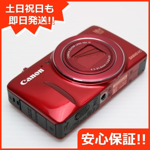 美品 PowerShot SX600 HS レッド デジカメ Canon 113