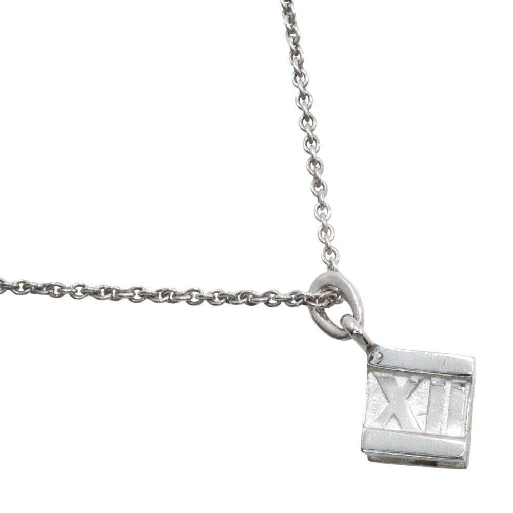 アトラス キューブ ネックレス シルバー925 約6.9g レディース 中古品 A-ランク